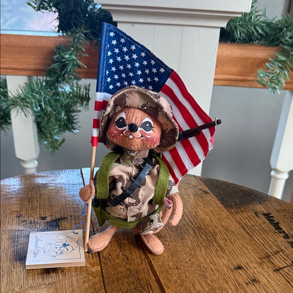 Vintage Patriotic Desert Storm Soldier Annalee 1991